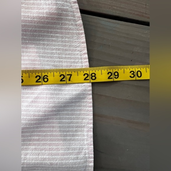 Barbour Beachfront Pink Stripe Button Front Linen & Cotton Shirt size 8 - Picture 14 of 14